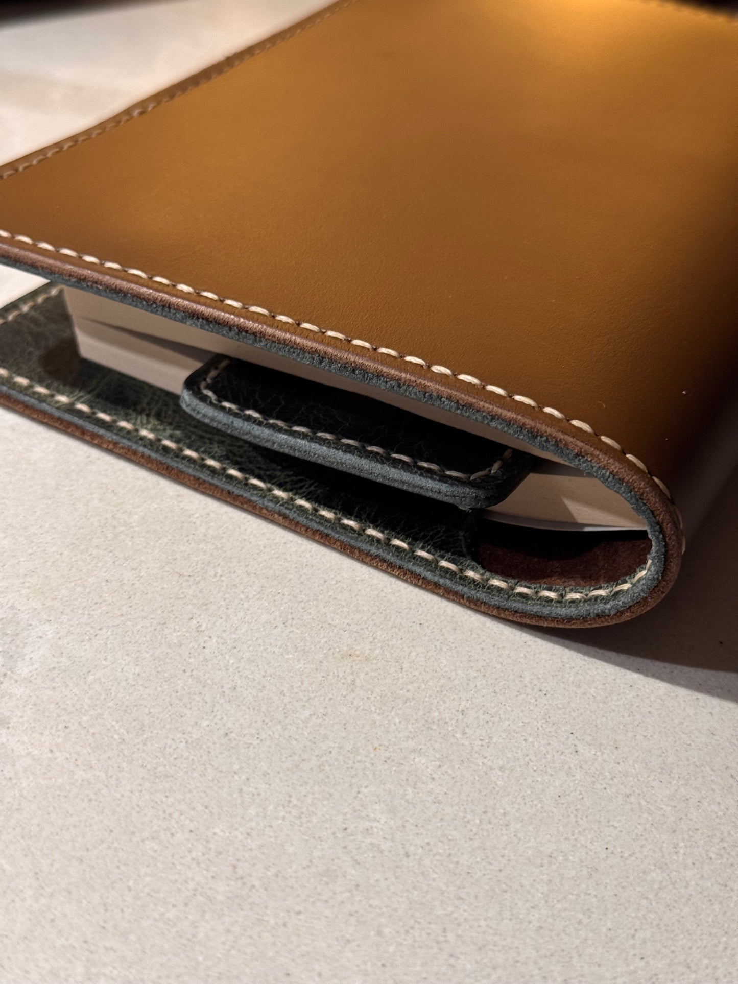 Leather book cover